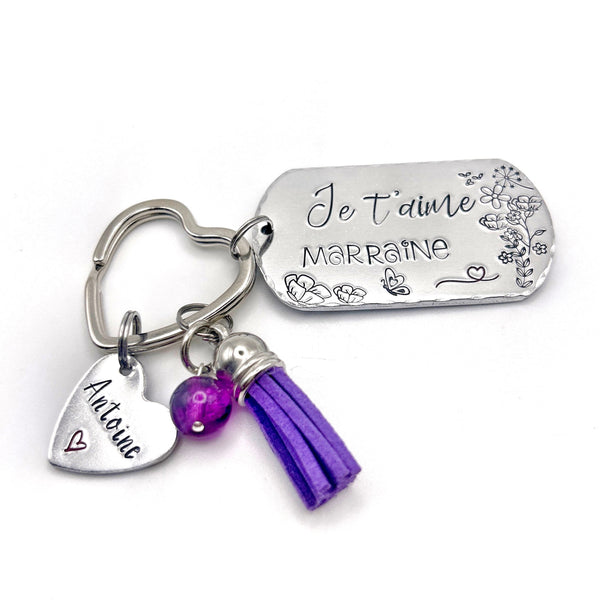 Marraine Porte Clé - Cadeau Demande Marraine - Porte Clef Marraine