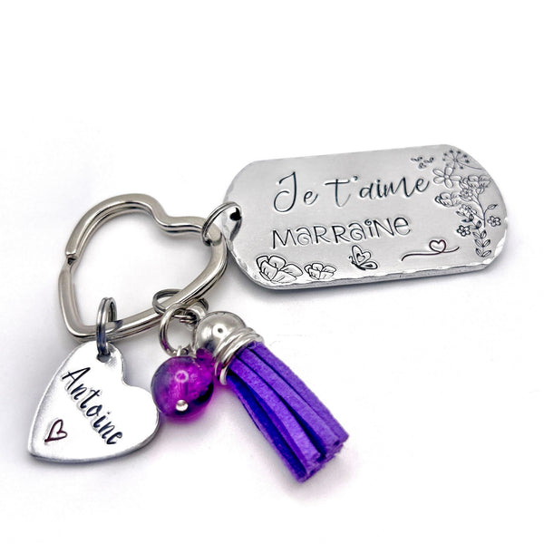 Marraine Porte Clé - Cadeau Demande Marraine - Porte Clef Marraine
