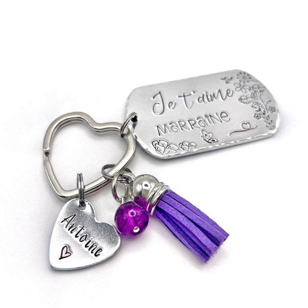 Marraine Porte Clé - Cadeau Demande Marraine - Porte Clef Marraine