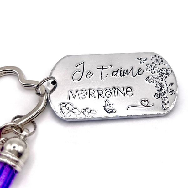 Marraine Porte Clé - Cadeau Demande Marraine - Porte Clef Marraine
