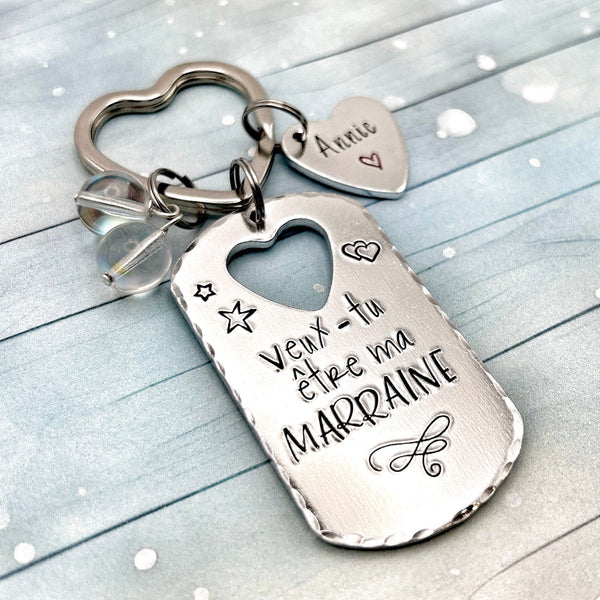 Demande Marraine, Porte Clé Marraine, Veux-tu être ma Marraine?