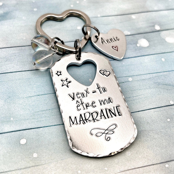 Demande Marraine, Porte Clé Marraine, Veux-tu être ma Marraine?