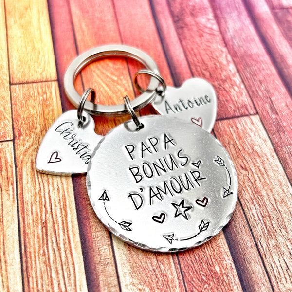 French Step Dad Keyring, Beau Papa Keyring
