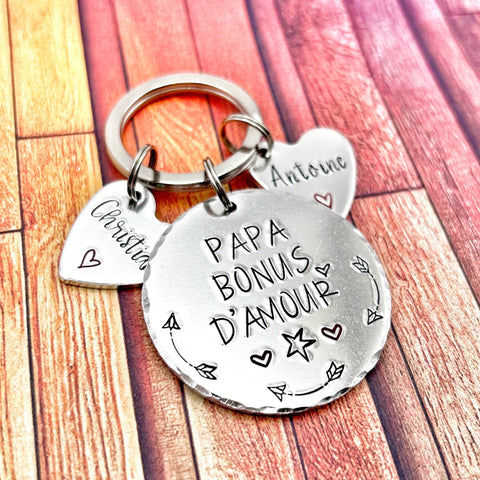 French Step Dad Keyring, Beau Papa Keyring