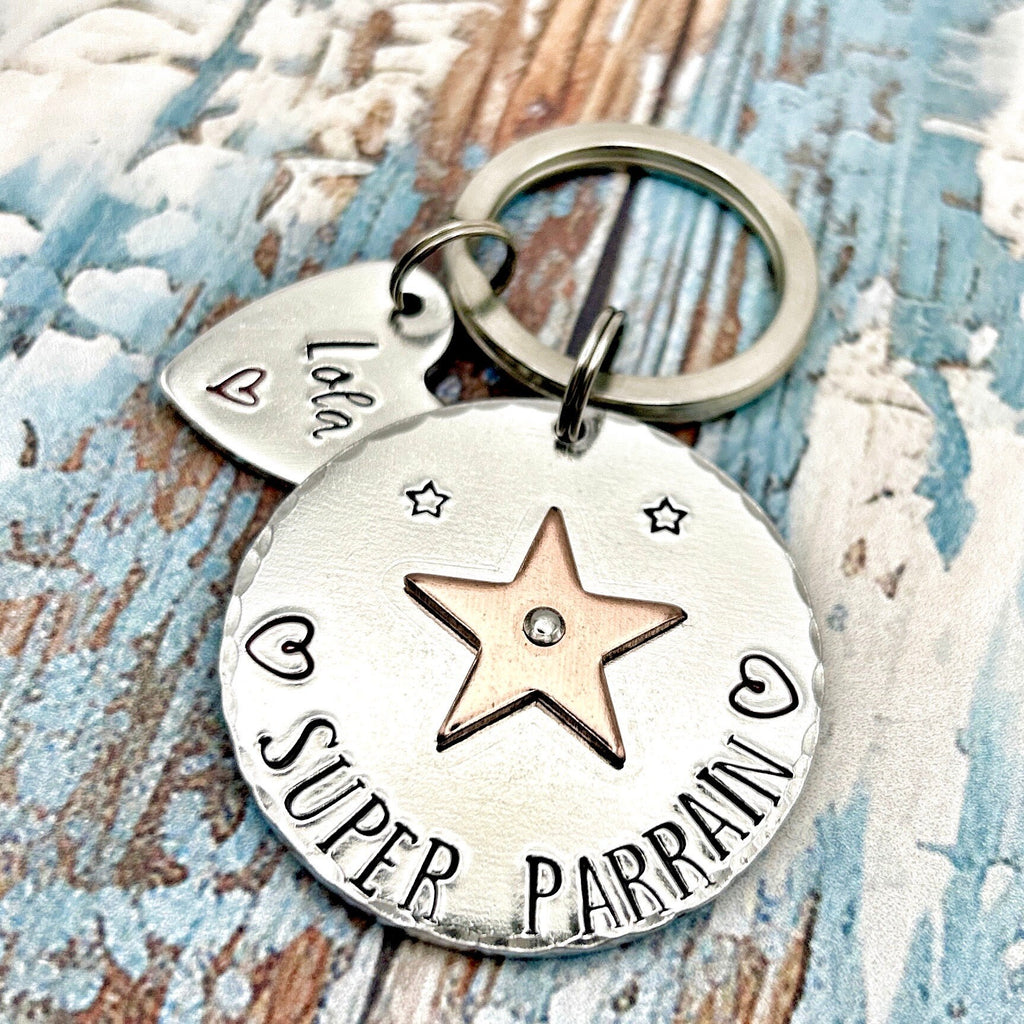 Idée Cadeau Demande Parrain, Porte Clé Parrain, Porte Clef Personnalisé Parrain