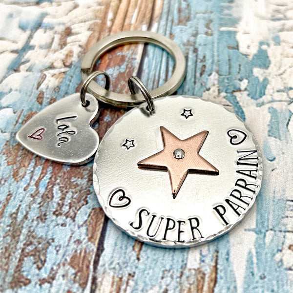 Idée Cadeau Demande Parrain, Porte Clé Parrain, Porte Clef Personnalisé Parrain
