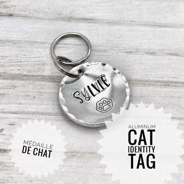 Médaille Personnalisée Chat, Médaillon Personnalisé Chat