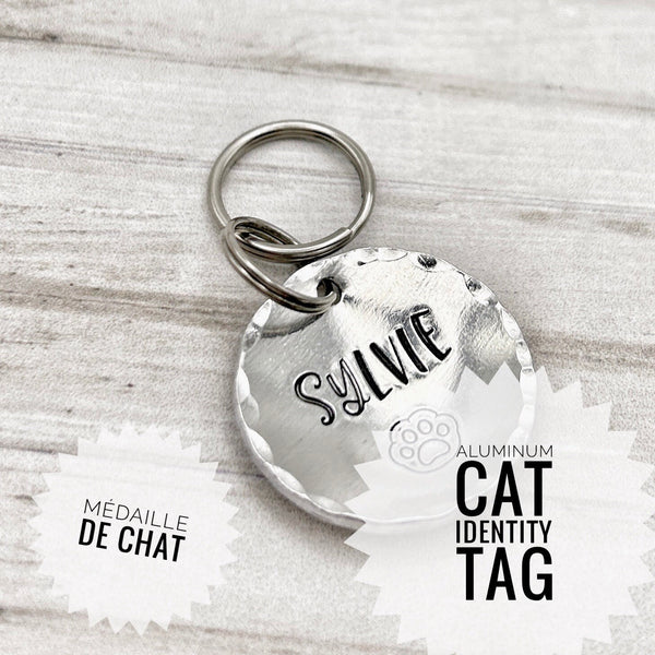 Médaille Personnalisée Chat, Médaillon Personnalisé Chat