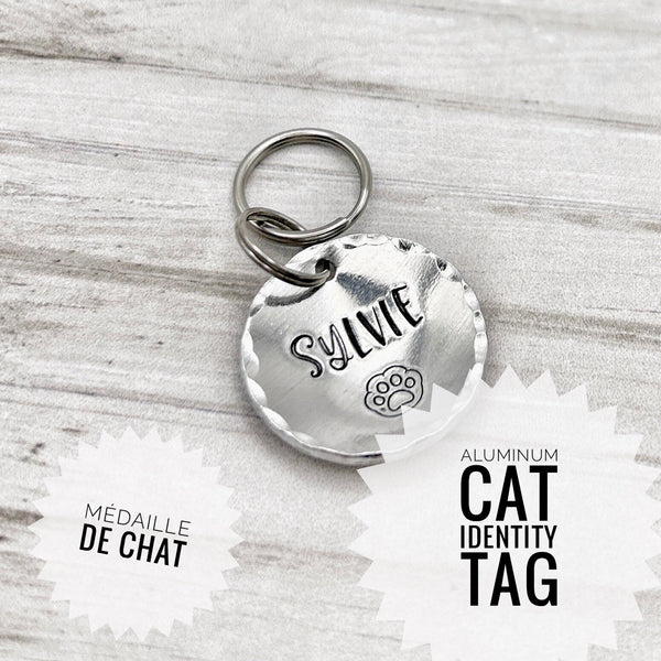 Médaille Personnalisée Chat, Médaillon Personnalisé Chat