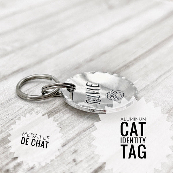 Médaille Personnalisée Chat, Médaillon Personnalisé Chat