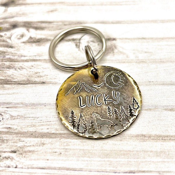 Médaille Personnalisée pour Chien - Médaille Chien Personnalisée - Gravure Personnalisé - Laiton