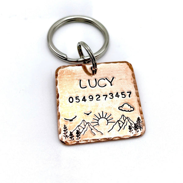 Copper Dog Medal - Custom Copper Pet Tag