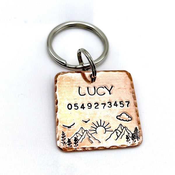 Copper Dog Medal - Custom Copper Pet Tag