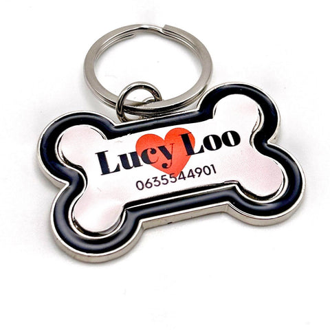 Médaillon d'identité Chien, Médaillon Personnalisé, Médaille Chien Coeur, Médaillon Personnalisé Chien