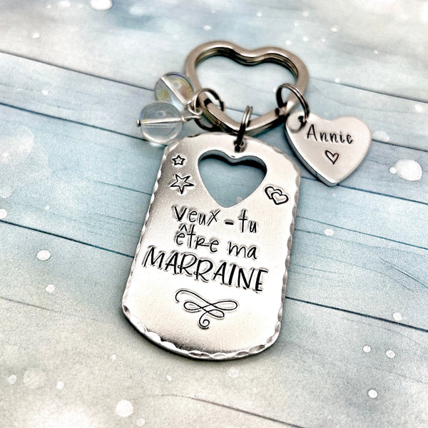 Demande Marraine, Porte Clé Marraine, Veux-tu être ma Marraine?