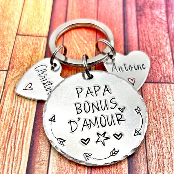 French Step Dad Keyring, Beau Papa Keyring