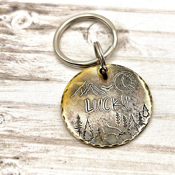 Médaille Personnalisée pour Chien - Médaille Chien Personnalisée - Gravure Personnalisé - Laiton