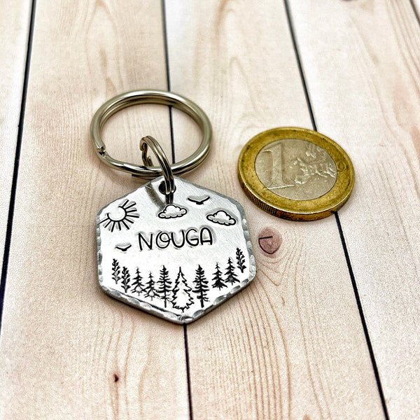 Médailles pour Chiens, Médaille d'Identité Chien Personnalisable, Médaillon en Cuivre Chien