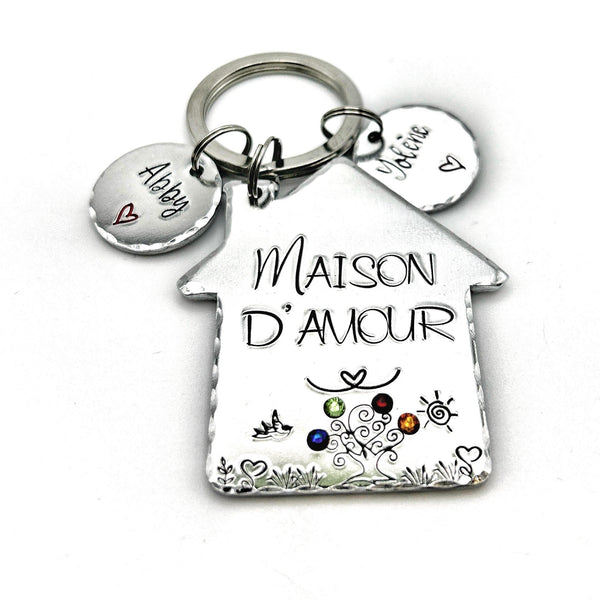 Porté Clé Nouvelle Maison, Cadeau pour une Crémaillère, Cadeau Déménagement