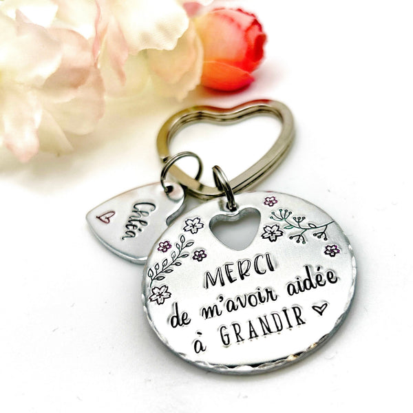 Porte Clé Maîtresse, Cadeau pour Maîtresse, Cadeau Merci Professeur