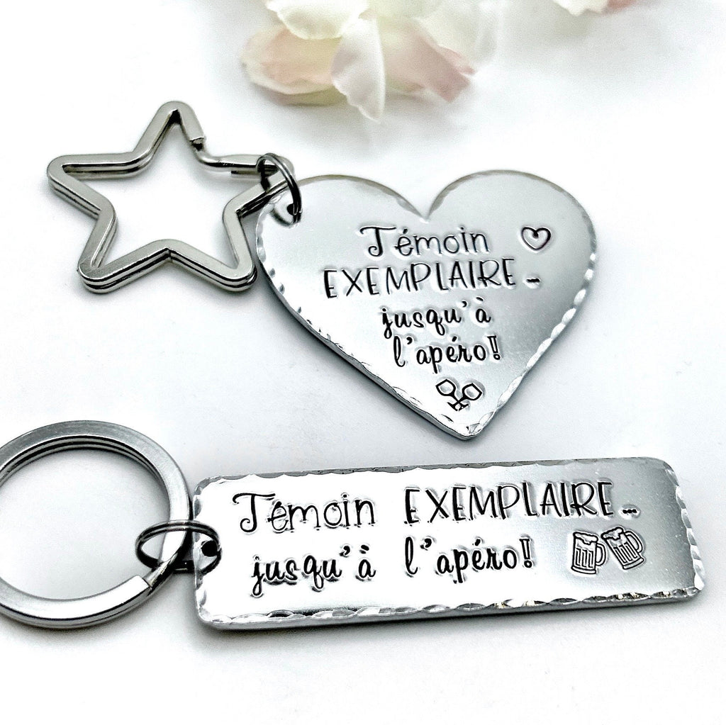 Demande Témoin, Cadeau Témoin, Porte Clé Témoin, Idée Témoin