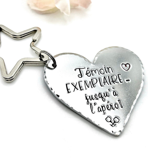 Demande Témoin, Cadeau Témoin, Porte Clé Témoin, Idée Témoin