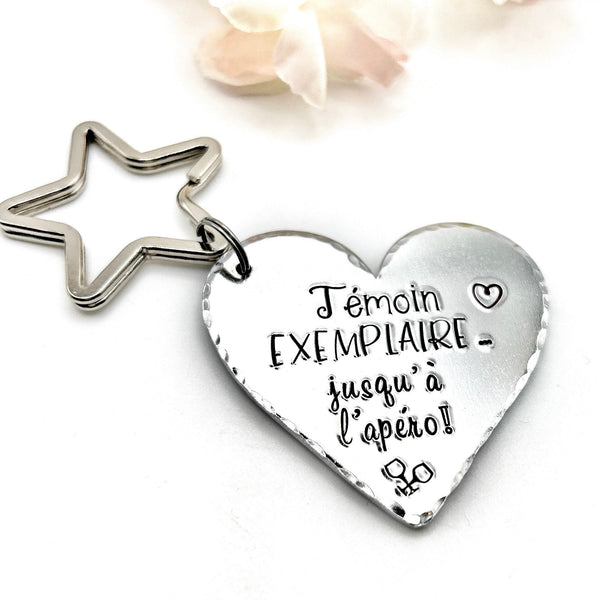 Demande Témoin, Cadeau Témoin, Porte Clé Témoin, Idée Témoin