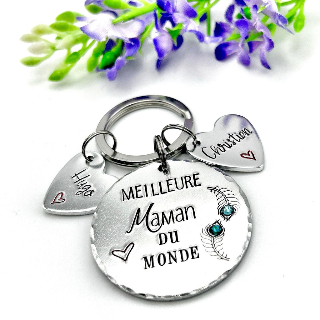 Cadeau Maman, Porte Clé Personnalisé pour Maman, Idée Fête des Mères, Cadeau Noël Mère