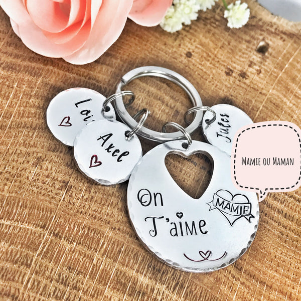 Porte Clé Mamie, Cadeau Fête des Grand-Mères