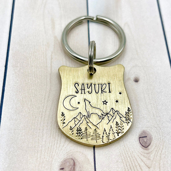 Brass Pet ID Tag - Custom Dog Tags - Strong Brass Dog Medal