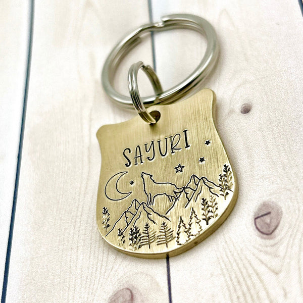 Brass Pet ID Tag - Custom Dog Tags - Strong Brass Dog Medal