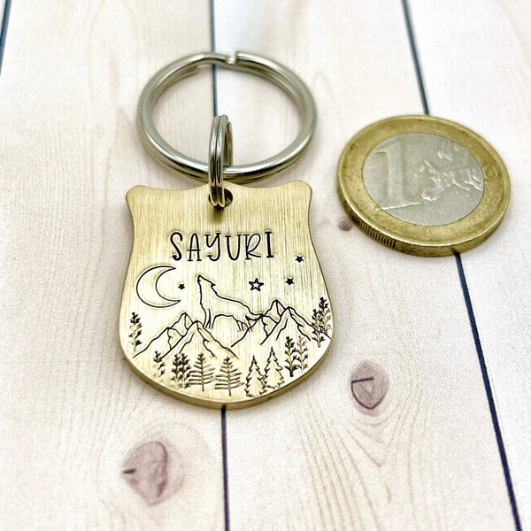 Brass Pet ID Tag - Custom Dog Tags - Strong Brass Dog Medal