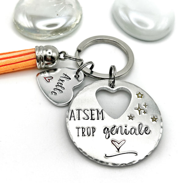 Porte Clé ATSEM, Cadeau ATSEM, Porte Clé Personnalisé, ASTEM trop Géniale