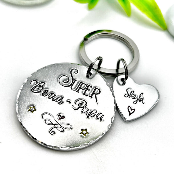 Cadeau Beau Père, Porte Clé Beau Papa, Cadeau Personnalisé Fête Beau Père