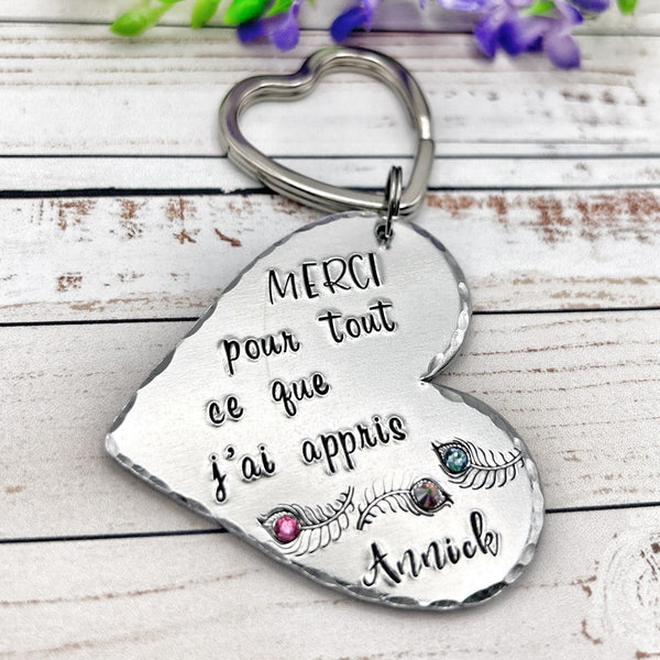 Porte Clé Maîtresse, Cadeau Enseignant, Merci Maîtresse