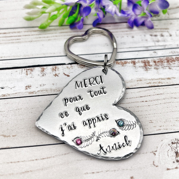Porte Clé Maîtresse, Cadeau Enseignant, Merci Maîtresse