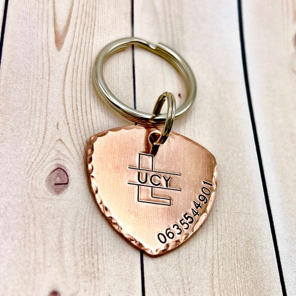 Médaille de Chien en Cuivre, Laiton ou Aluminium : Ajoutez le nom et le numéro de téléphone