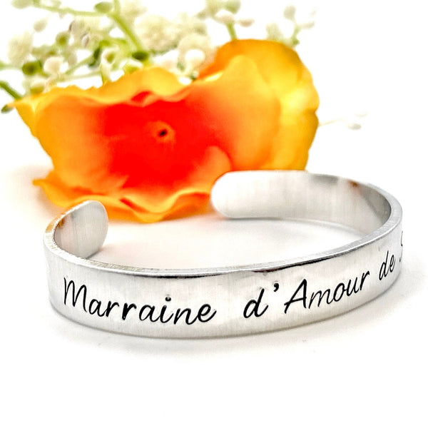 Bracelet Personnalisé Marraine - Demande Marraine, Idée Cadeau Marraine