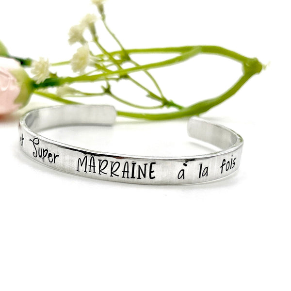 Bracelet Personnalisé Marraine et Soeur - Demande Marraine, Idée Cadeau Marraine