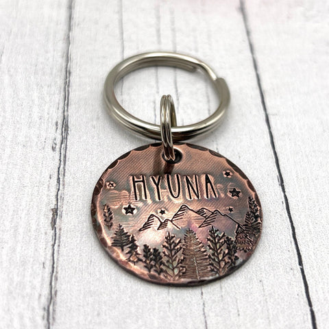 Personalized Copper Pet ID Tag, Pet ID Tags, Rustic Copper Dog Tag, Custom Dog ID Tag