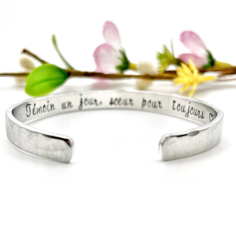 Bracelet Témoin, Cadeau Soeur et Témoin, Demande Témoin Soeur