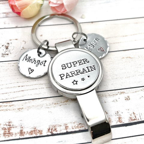 Demande Parrain, Décapsuleur Parrain, Cadeau Parrain, Veux-tu être mon Parrain'?, Super Parrain