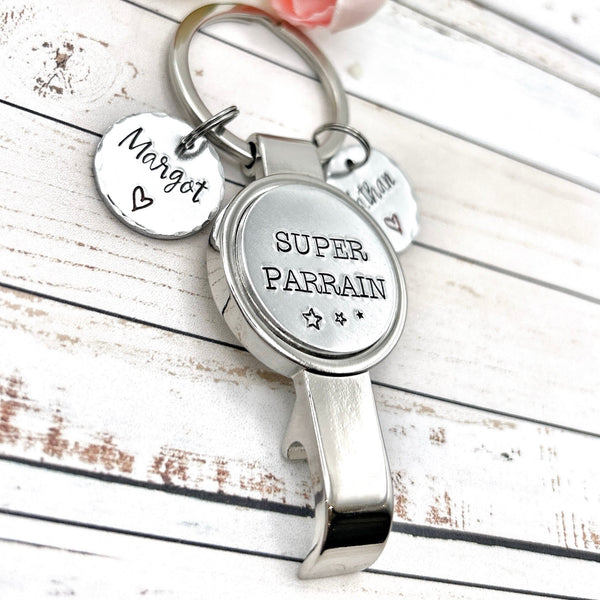 Demande Parrain, Décapsuleur Parrain, Cadeau Parrain, Veux-tu être mon Parrain'?, Super Parrain