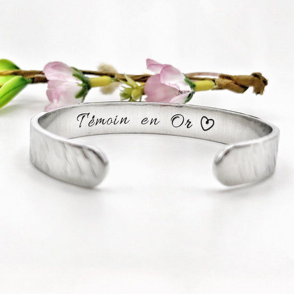 Bracelet Témoin - Bijou pour Témoin - Idée Cadeau Demande Témoin