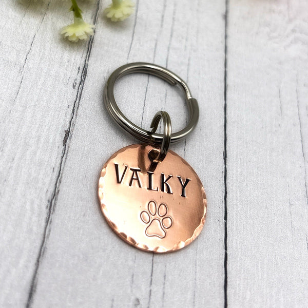 Médaille de Chien Simple, Médaille Personnalisée pour Chiot, Patte de Chien, Pissenlit