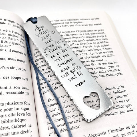 Marque Page Citation Amitié, Cadeau Lecture, Signet Personnalisé