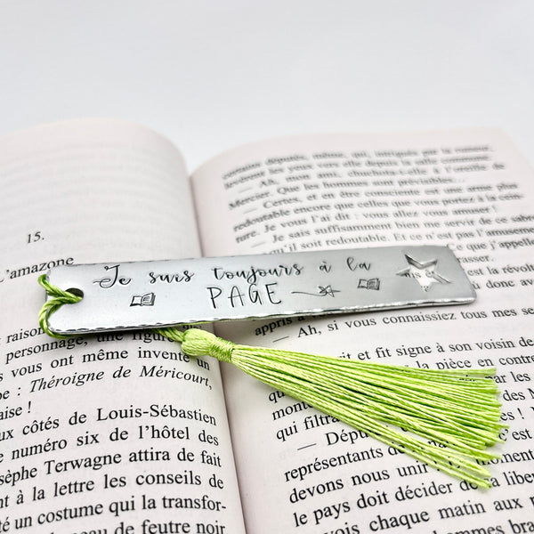 Marque Page Métal, Cadeau Lecture, Signet Personnalisé, Cadeau Noël Fille Lecture