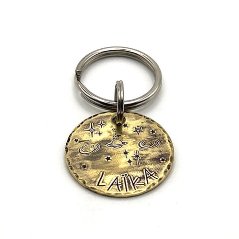 Médaille Personnalisée pour Chien - Médaille Chien Personnalisée - Espace et Planètes