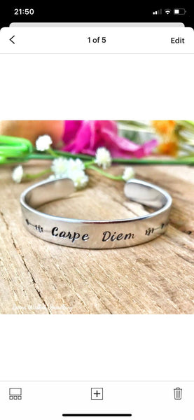 Jonc Carpe Diem, Bracelet Carpe Diem, Bijou Carpe Diem