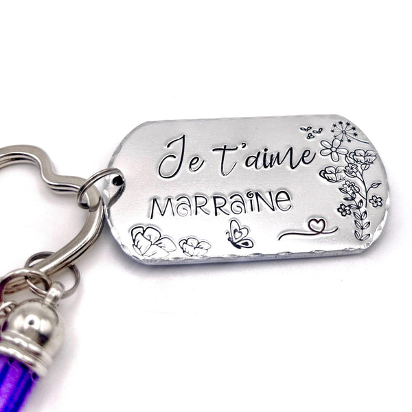 Marraine Porte Clé - Cadeau Demande Marraine - Porte Clef Marraine